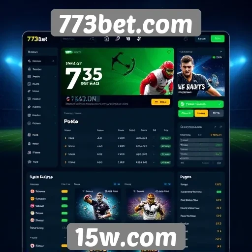 Análise da interface de usuário do 773bet.com